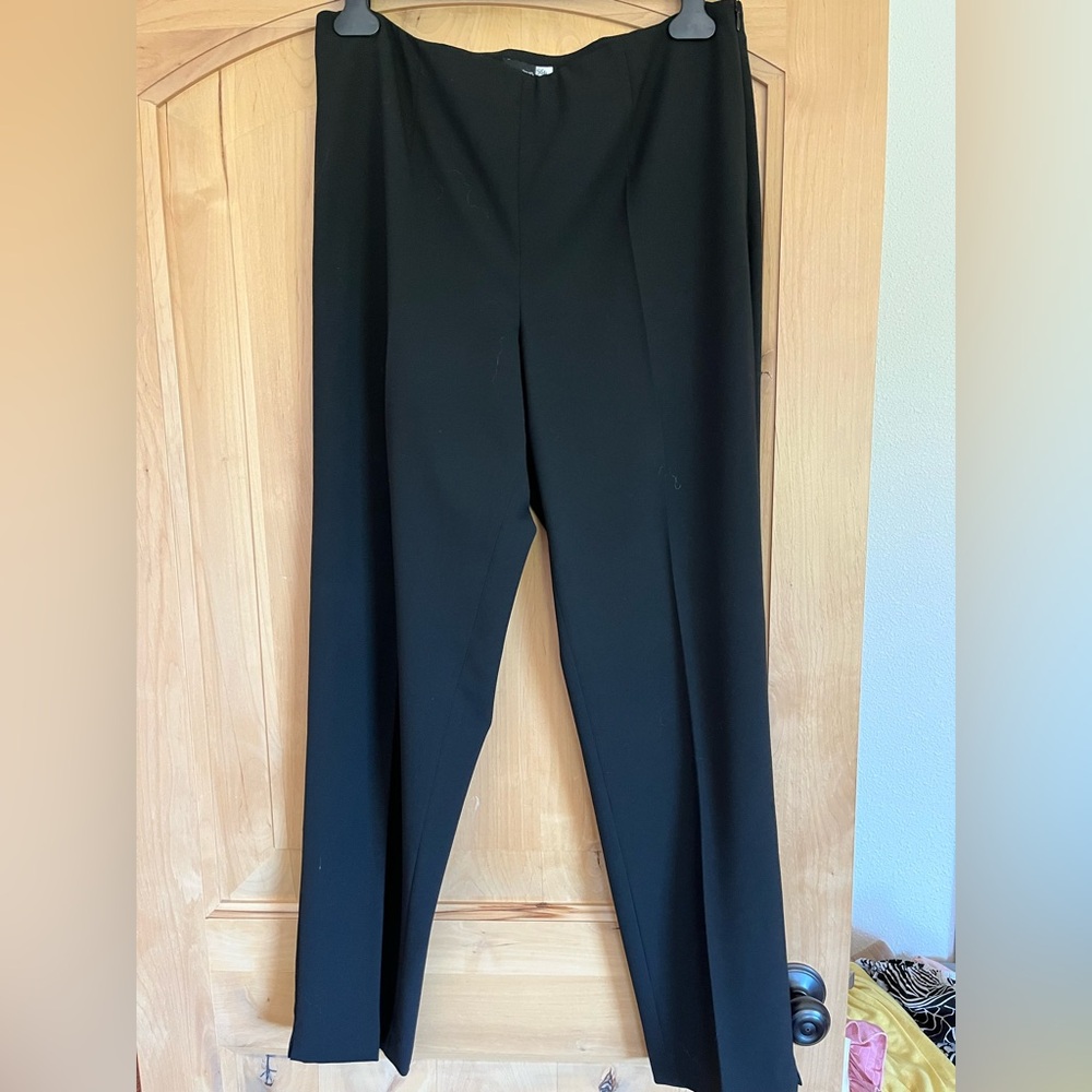 Saks Fifth Avenue Black Dress Pants Size 12 Women’s Stretch Work Career Trousers